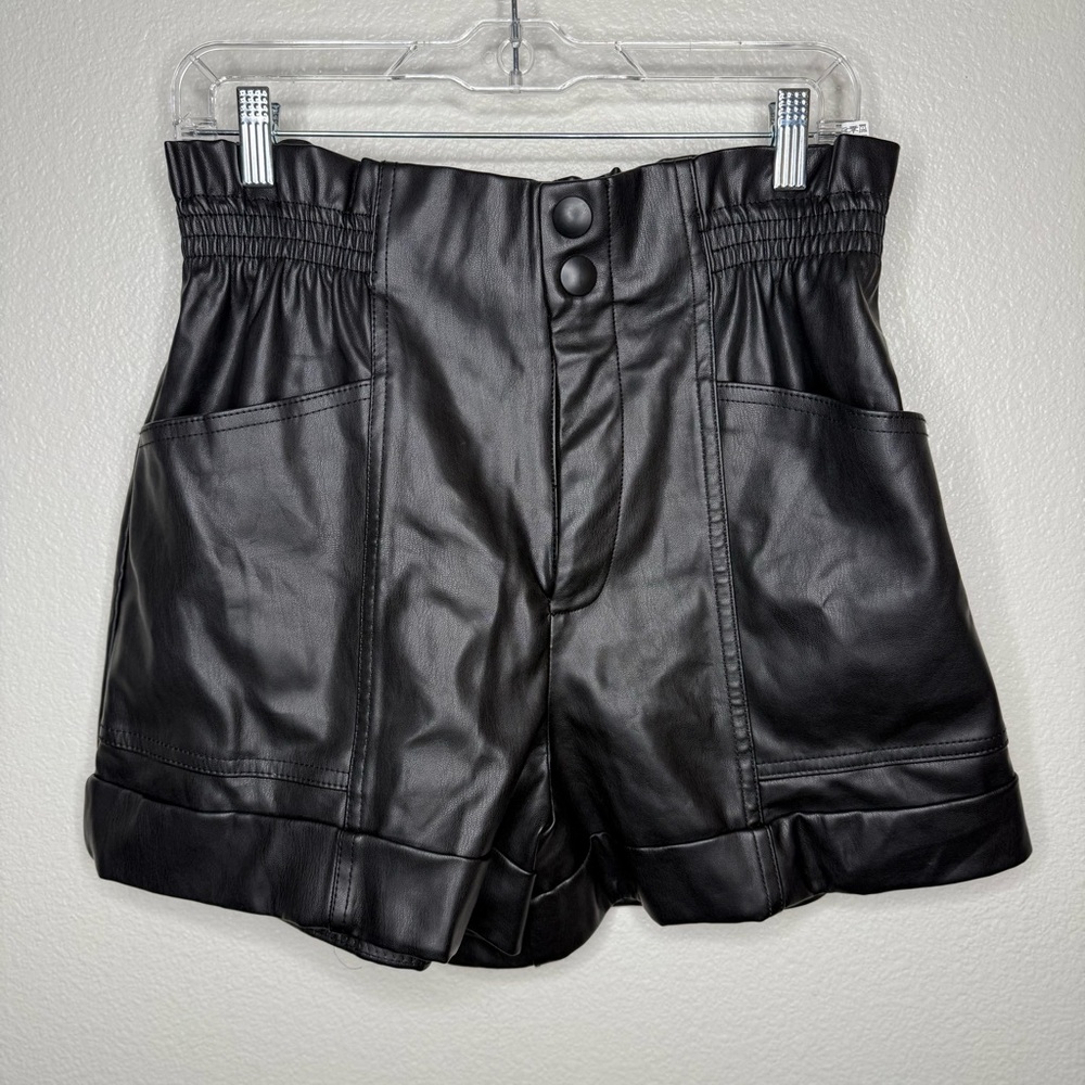 Zara Vegan High Waisted Shorts‎
